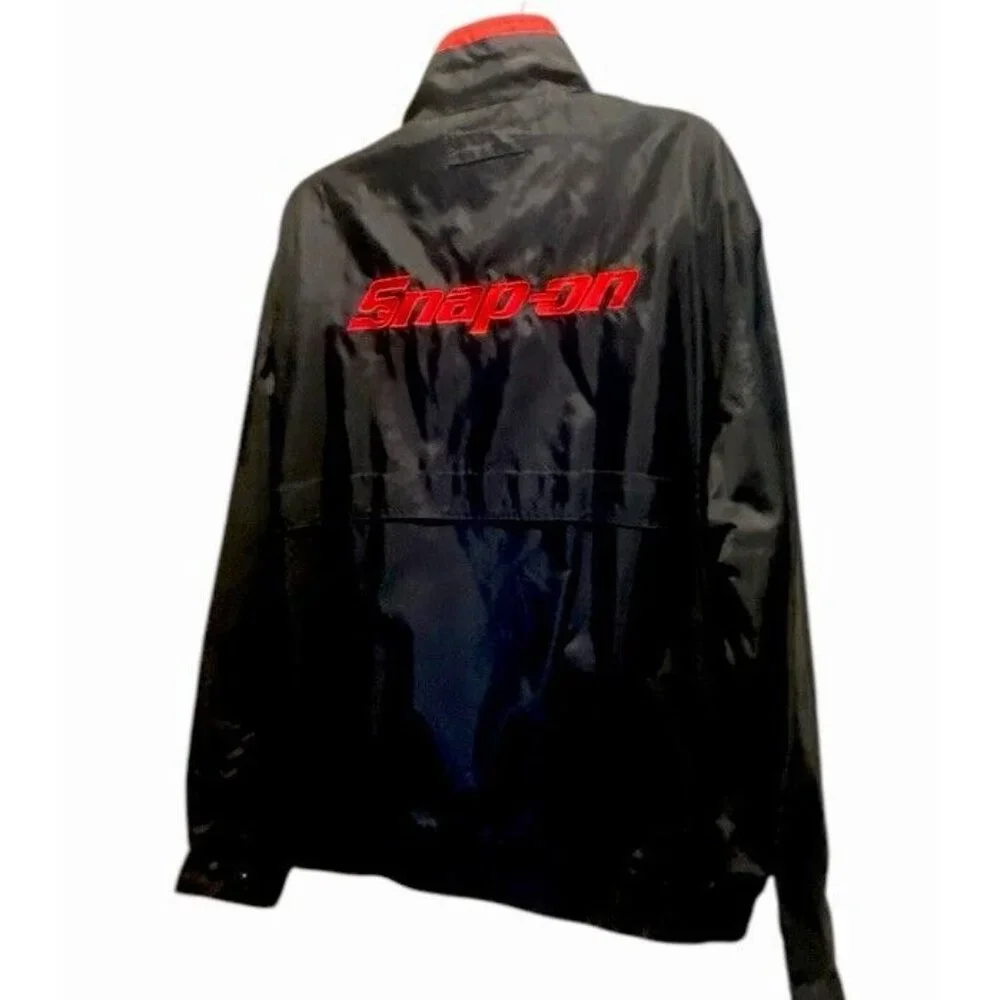 SnapOn Jacket Men’s Size XL Black Zip Snap Multiple Pockets Logo Embroidery - Picture 2 of 16
